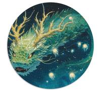 Dragon 1000 Tessere Puzzle Circolare Multicolore Festa Aziendale Regalo Per Adulti E Bambini Da 14 Anni E Più 1000pcs (67.5x67.5cm)