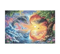 Dragon And Eagle in Elemental Confrontation Puzzle 1000 Pezzi Giochi Da Tavolo Per Adulti Serate in Compagnia Rilassamento E Divertimento Regalo Per Coppie E Amici 1000 PCS