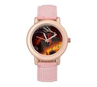 Dragon and Human War - Orologio da polso da donna, con cinturino morbido, regalo per compleanni, San Valentino