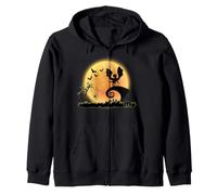 Dragon And Moon Funny Scary Halloween Costume Felpa con Cappuccio