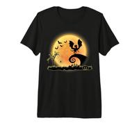Dragon And Moon Funny Scary Halloween Costume Maglietta Premium