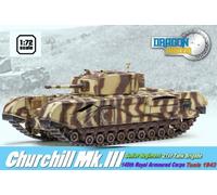 Dragon Armor 1:72 60431 Churchill Mk III Tank, British Army, Tunisia, 1943