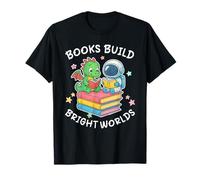 Dragon Astrounaut Leggi libri fantasy che leggono Bright World Maglietta
