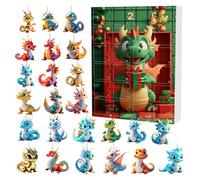 Dragon Baby Christmas Hanging Ornaments, Acrilic Dragon Pendant 2025 Calendario natalizio Countdown, Acrilic Dragons Ornament Avvent Calendar per adolescenti