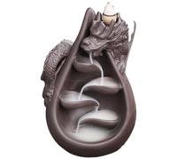 Dragon Back - Backflow Incense Burner Dragon | Incense Burner,Chinese Cones Holder Purple Sand | Dragon Backflow Waterfall Incense Burner Incense Cone Holder Aromatherapy Ornament