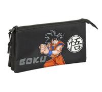 DRAGON Ball - Astuccio triplo, astuccio per bambini, ideale per bambini in età scolastica, comodo e versatile, qualità e resistenza, 22 x 3 x 12 cm