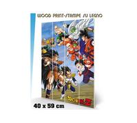 DRAGON BALL BATTLE CLASH WOOD PRINT STAMPA SU LEGNO PYRAMID INTERNATIONAL