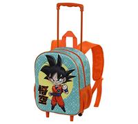 Dragon Ball Brave-Zaino 3D con Ruote Piccolo, Blu, 26 x 34 cm, Capacità 12.5 L