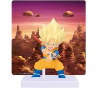 DRAGON BALL DAIMA Panel Figura Statua 8cm SON GOKU Super Saiyan SS BANPRESTO