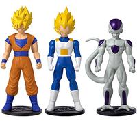Dragon Ball Flash 3 Figure Set: Super Saiyan Vegeta, Super Saiyan Goku e Freezer 4th Form