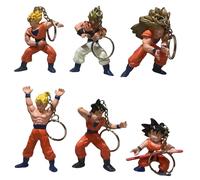 DRAGON BALL GT PORTACHIAVI IN GOMMA 6/7 CM 3D KEYCHAIN GOKU VEGETA TRUNKS JUNIOR