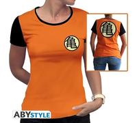 Abbigliamento Dragon Ball: Kame Symbol Orange Premium (T-Shirt Donna Tg. S)