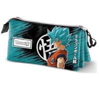 Dragon Ball Saiyan Blue-Triple Pencil Case, Turquoise