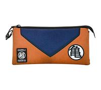 Dragon Ball Suit-Astuccio Triplo ECO, Arancione, 23 x 11 cm