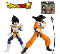 BANDAI - Dragon Ball Super - Figurine Dragon Stars 17 cm - Battle Pack - Vegeta vs Goku - Pacchetto di 2 figurine Dragon Ball da collezione - Giocattolo per bambini dai 4 anni in su - 37294