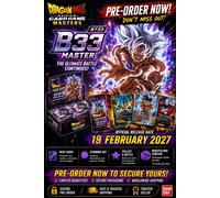 Dragon Ball Super Card Game Masters BT33 B33 Booster Case (12 Boxes) SEALED