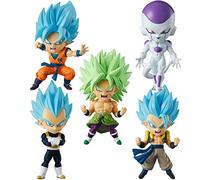Dragon Ball Super Chibi Masters Set completo include Goku, Broly, Frieza, Vegeta, e Gotenks