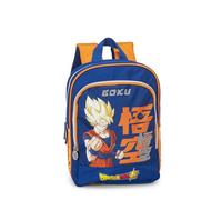 DRAGON BALL SUPER - Mini Zaino Ufficiale Dragon Ball, con Vano Principale e Tasca Frontale con Chisura a Zip, Spallacci, Regolabili e Imbottiti, Retro e Fondo Imbottiti, 23 x 30H x 10 cm