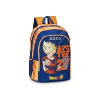 DRAGON BALL SUPER - Zaino Scuola Ufficiale Dragon Ball, 2 Ampi Vani, 1 Tasca Frontale, 2 Tasche Laterali in Rete, Spallacci Imbottiti, Retro e Fondo Termoformati, Chiusure a Zip, 32x43Hx23cm