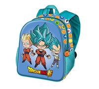 Dragon Ball Three-Zaino Basic, Blu, 31 x 39 cm, Capacità 18.2 L