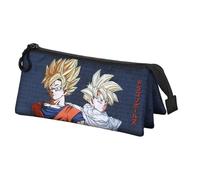Dragon Ball Unity-Astuccio Triplo, Blu Scuro, 23 x 11 cm