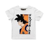 Dragon Ball Z Bambino T Shirt Maniche Corte (Bianco,4 Anni)