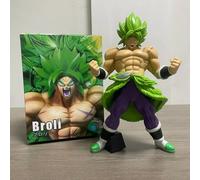 Dragon Ball Z Broly Super Saiyan guerriero potente statuetta capelli verdi 23 cm