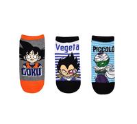 Dragon Ball Z Chibi Goku Vegeta Piccolo Anime Unisex Calzini No Show 3 Pack