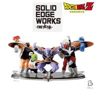 Dragon Ball Z Ginyu Force Figure Set di 5 Solid Edge funziona BANPRESTO NUOVO
