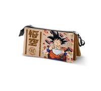 Karactermania Dragon Ball Goku Foodie-Astuccio Triplo, Marrone, 23 x 11 cm