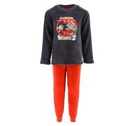 Dragon Ball Z Pigiama per Ragazzi, T-Shirt e Pantaloni Lunghi Set 2 Pezzi per Ragazzo, Pigiama in Morbido Pile Rosso Design Goten e Trunks, Pigiama Regalo per Bambino | 6 Anni | Rosso