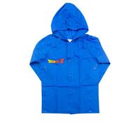 Dragon Ball Z - Poncho Antipioggia Bambino con Cappuccio | Mantella Impermeabile Rain Coat Leggera in PVC con Bottoni a Scatto - Taglie 5/6 7/8 9/10 Anni [81174 Blu - 5-6 anni]