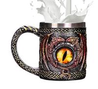 Dragon Beer Mug - Tazza da uomo celtico norreno, boccale con occhio di drago, dispositivo per birra, tazza da caffè da collezione, per gli amanti del drago, per gli amanti del drago, casa, bar, cucina
