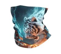 Dragon Blue And White Tiger 26X30Cm Elegante Passamontagna Stampato Cerchietto per Capelli per Outdoor Sports Adulto