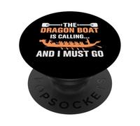 Dragon Boat chiama equipaggio da corsa Paddler PopSockets PopGrip Adesivo