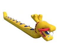 Dragon Boat gonfiabile per team building, giochi all'aperto e interni, materiale PVC, include pompa ad aria, perfetta per il posto di lavoro e le feste