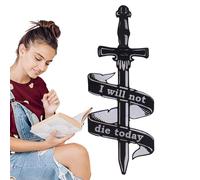 Dragon Bookmarks - Squisito non morirò oggi Swordmary Bookmark | Bookmark a Wing Dragon | Leggere i segnalibri per gli amanti dei libri, un segnalibro personalizzato, Dragon Presents