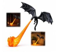 Dragon Bookshelf Nook Light, Decorazione Per Mensole Fantasy Sputafuoco | 3D Printed Fire-Breathing Fantasy Shelf Decor, For Readers Bedroom Library Reading Nook Decor