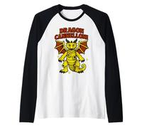 Dragon Cannelloni - Divertente Meme gergale Italiano Brainrot Pasta Maglia con Maniche Raglan