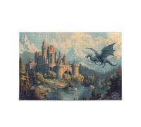 Dragon Castle Jigsaw Puzzle Impossibile Difficile Difficile Impegnativo Puzzle 500 Piecing