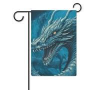 Dragon Cool Blue Flag 30,5 x 45,7 cm poliestere double face bandiere da giardino bandiere di benvenuto banner decorazione esterna per cortile portico prato