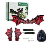 Dragon Costume Kids, Kids Dragon Costume - Costumi di travestimento di dinosauro - Ali di draghi elettrici con luce a LED e musica per ragazze ragazzi vestiti per animali per le forniture per feste