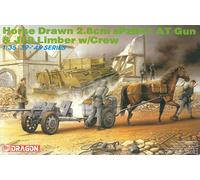 DRAGON D6079 HORSE DRAW 2.8 cm sPzB41 AT GUN KIT 1:35 Modellino