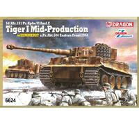 DRAGON D6624 SD.KFZ.181 PZ.VI AUSF.E TIGER I KIT 1:35 Modellino