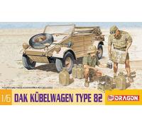 DRAGON D75021 DAK KUBELWAGEN TYPE 82 KIT 1:6 Modellino