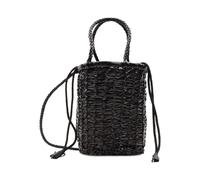 Dragon Diffusion, ,Bags ,Donna ,Nero ,ONE SIZE Borsa Mini in Pelle Intrecciata a Mano Nera