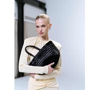 Dragon Diffusion - Bamboo Triple Jump - Borsa piccola in pelle intrecciata nera-Nero No Size