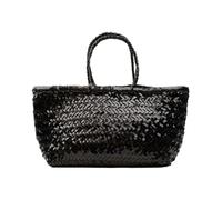 Dragon Diffusion - Borsa cestino in pelle intrecciata a mano in nero - - Bags - Donna - Nero - ONE SIZE