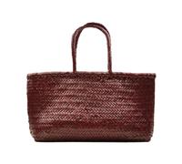 Dragon Diffusion - Borsa Grande in Bambù Intrecciato a Mano - - Bags - Donna - Rosso - ONE SIZE