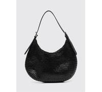 DRAGON DIFFUSION Borsa Mezza Luna in pelle intrecciata OS Nero